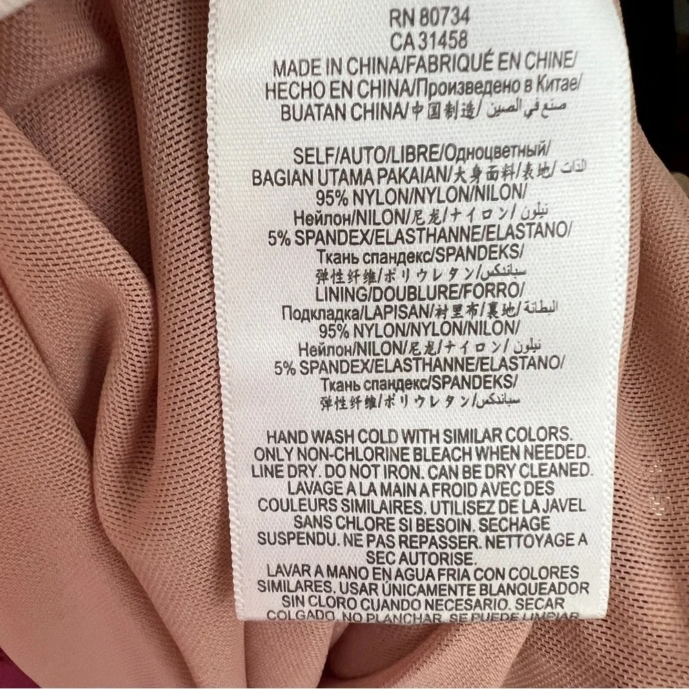 NEW BCBGMAXARIA FITTED SEQUIN DRESS LARGE ROSE GOLD STRETCH cocktail PARTY - Picture 12 of 12